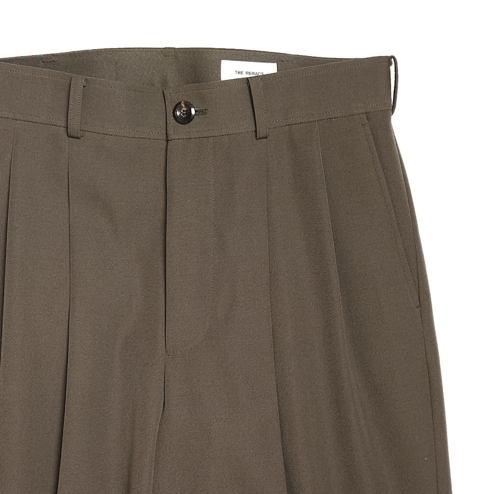 SALE】THE RERACS(ザリラクス) RERACS BRUSHED BACK SATIN BELTED TUCK
