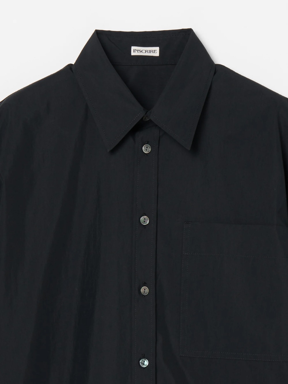【SALE】INSCRIRE(アンスクリア) Cotton Short Sleeve Shirt