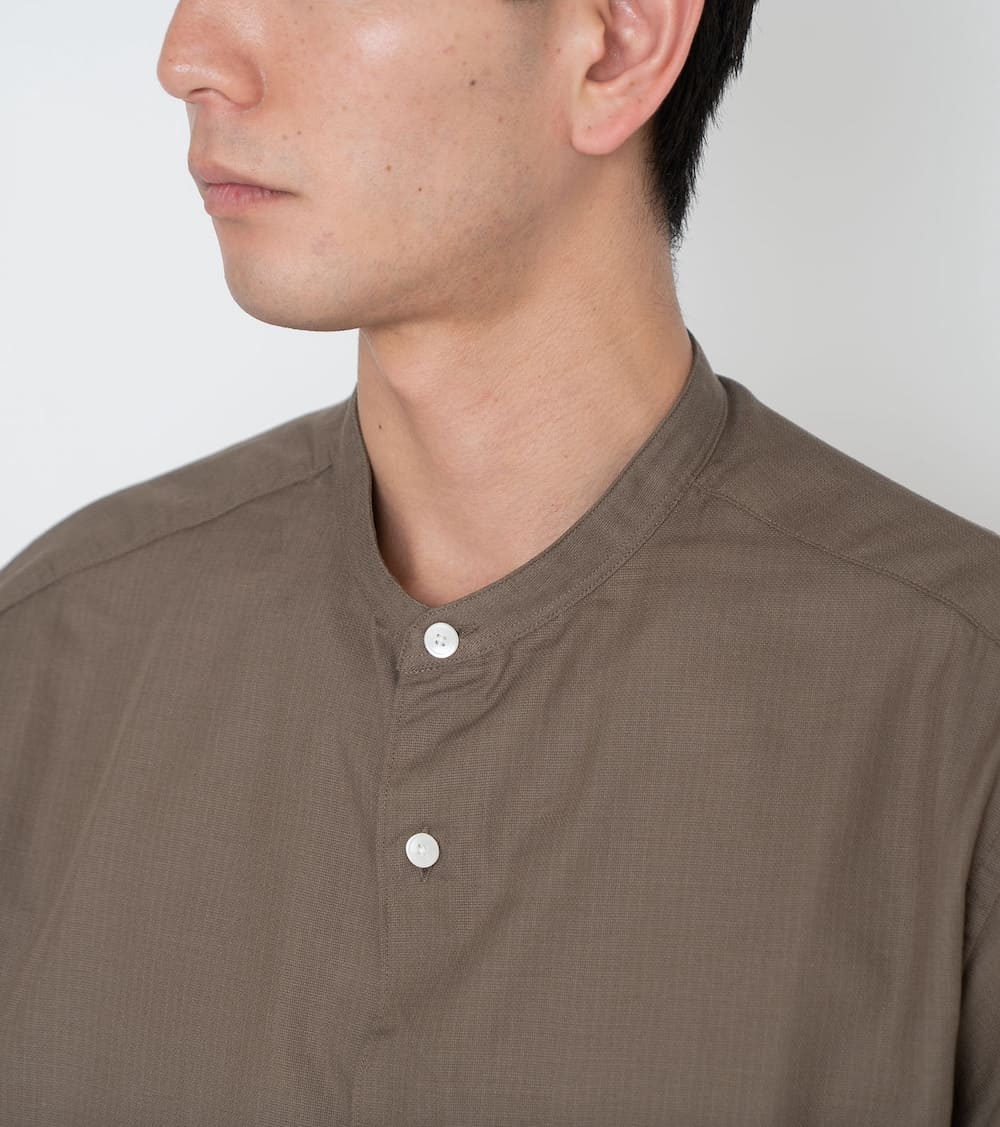 nanamica(ʥʥߥ) Band Collar Panama Shirt