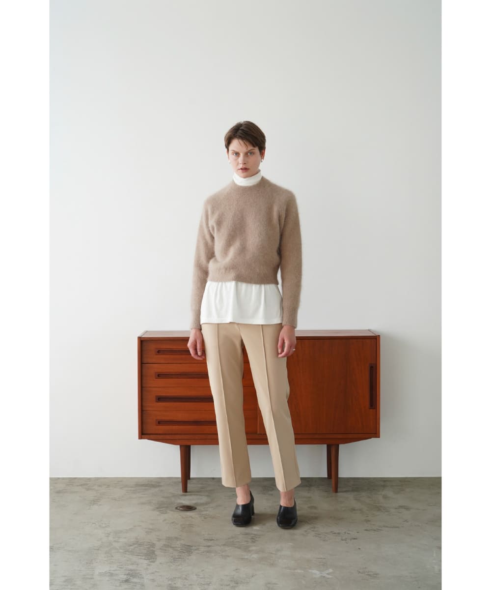 パンツ CLANE CENTER CLEASE STRAIGHT PANTS クラネ CLANE CENTER CLEASE STRAIGHT PANTS （NAVY