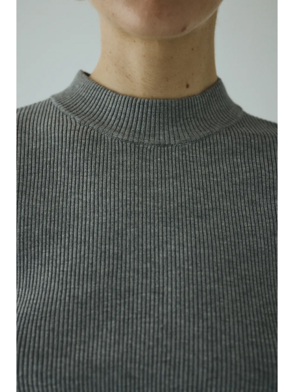 HeRIN.CYE(ヘリンドットサイ) Border double cuff knit top