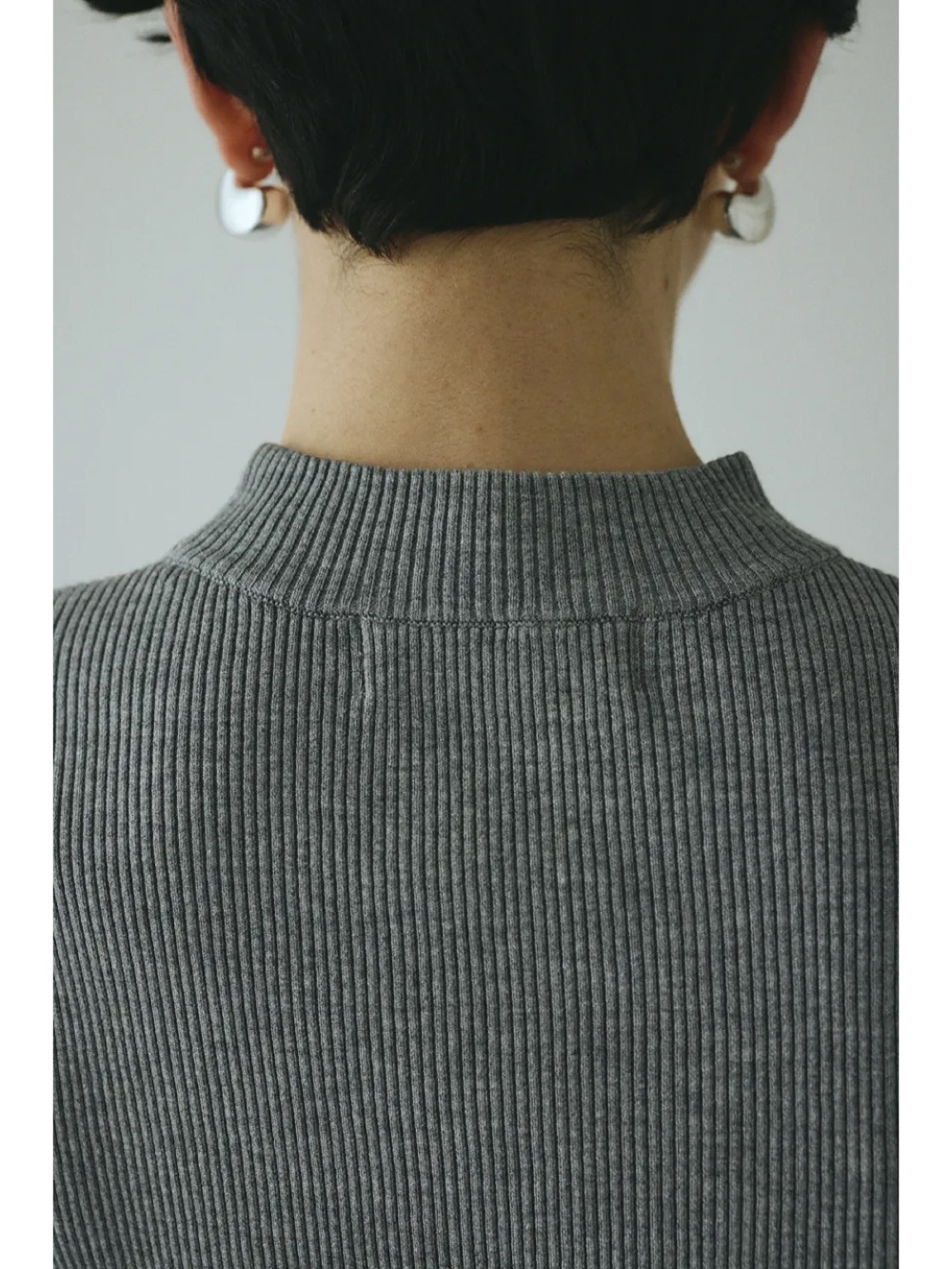 HeRIN.CYE(ヘリンドットサイ) Border double cuff knit top