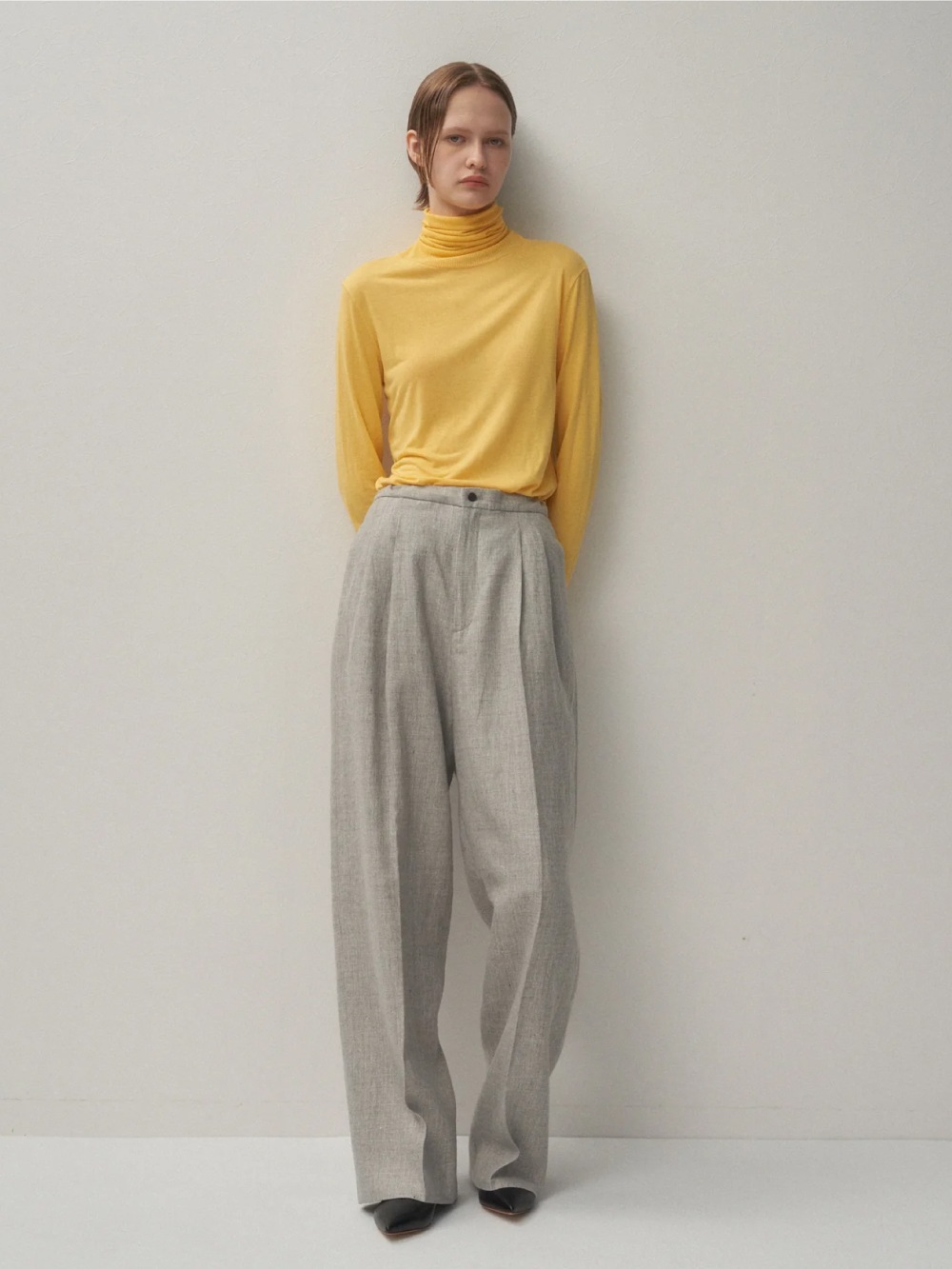 ATON(エイトン) MODAL SILK JERSEY TURTLENECK