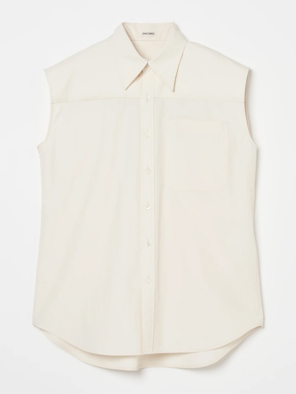 【SALE】INSCRIRE(アンスクリア) Cotton N/S Shirt