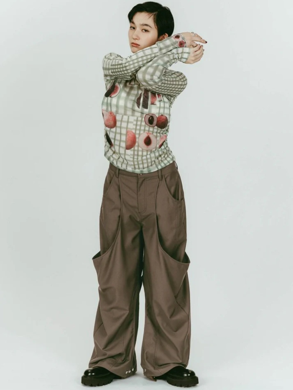 【SALE】Knuth Marf(クヌースマーフ) high-boot detail pants