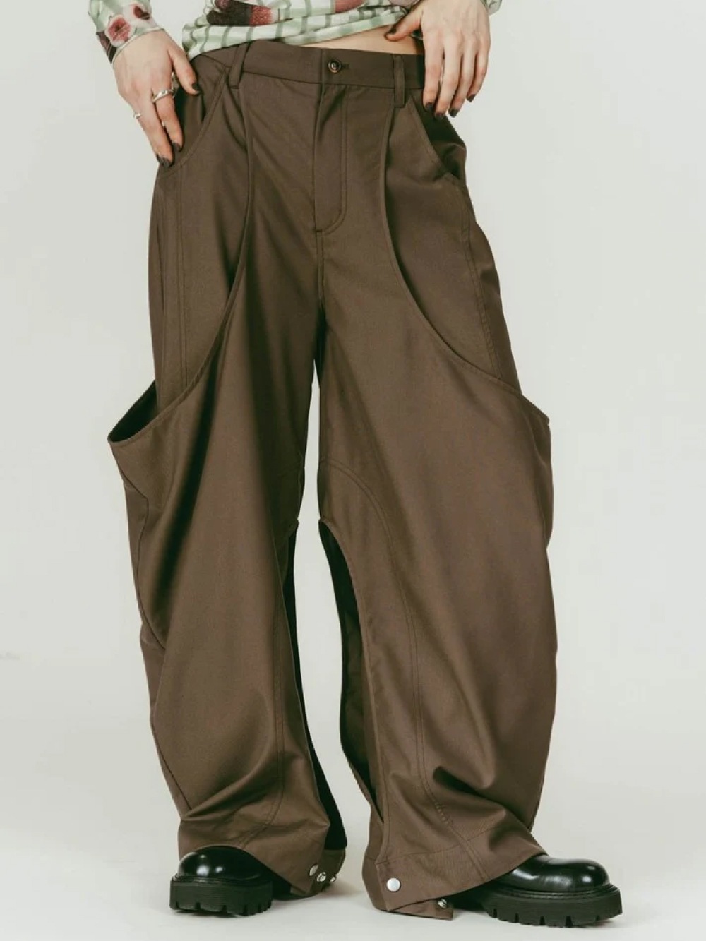 【SALE】Knuth Marf(クヌースマーフ) high-boot detail pants