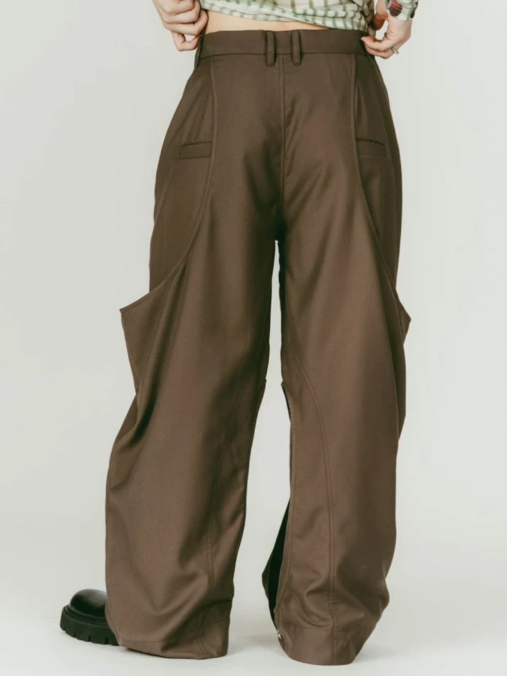 【SALE】Knuth Marf(クヌースマーフ) high-boot detail pants