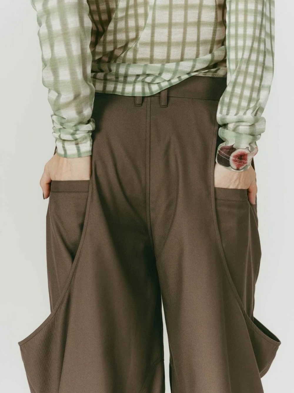 【SALE】Knuth Marf(クヌースマーフ) high-boot detail pants