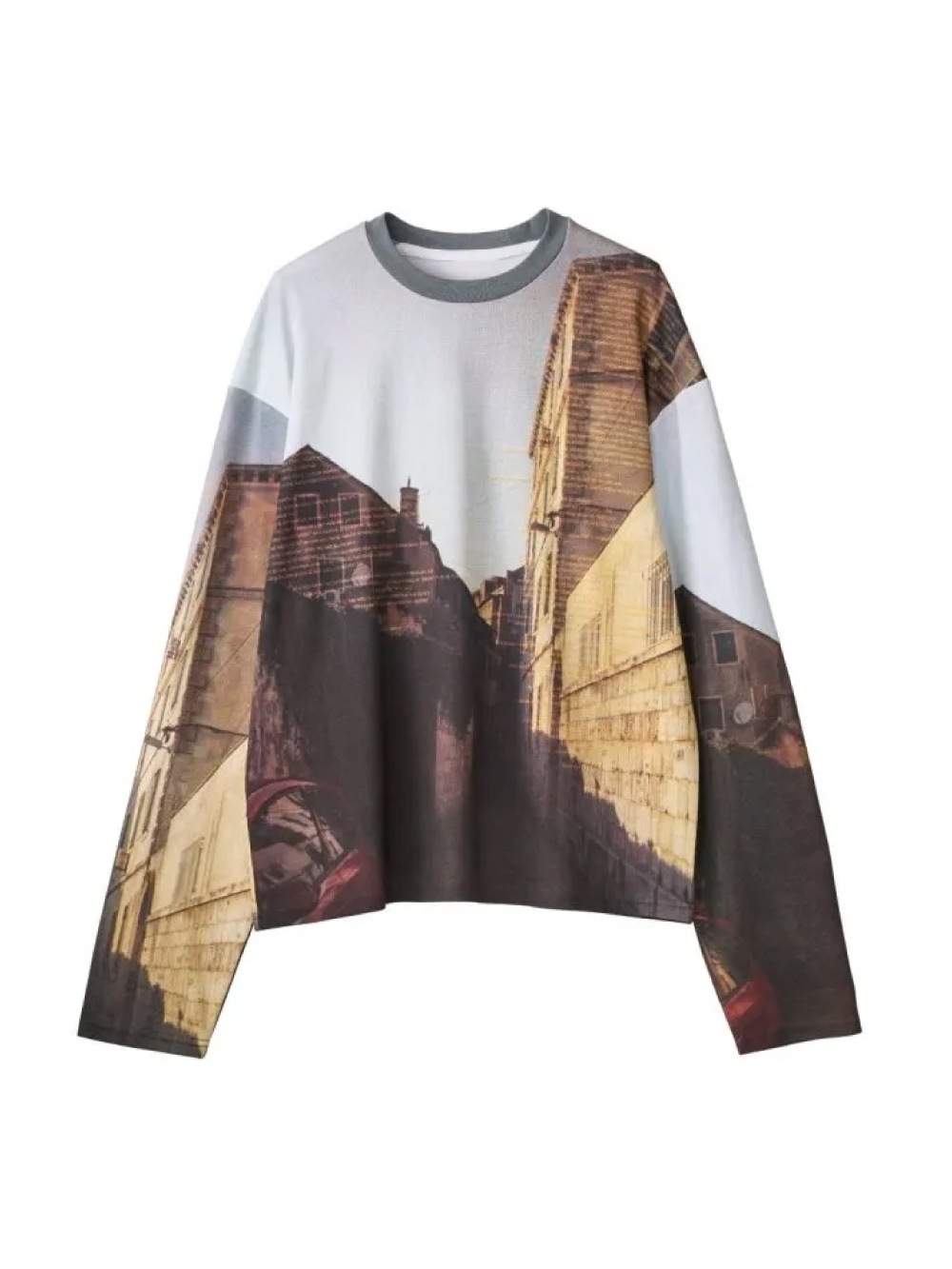おでん Knuth Marf(クヌースマーフ) Knuth Marf(クヌースマーフ) scenery print long sleeve tee