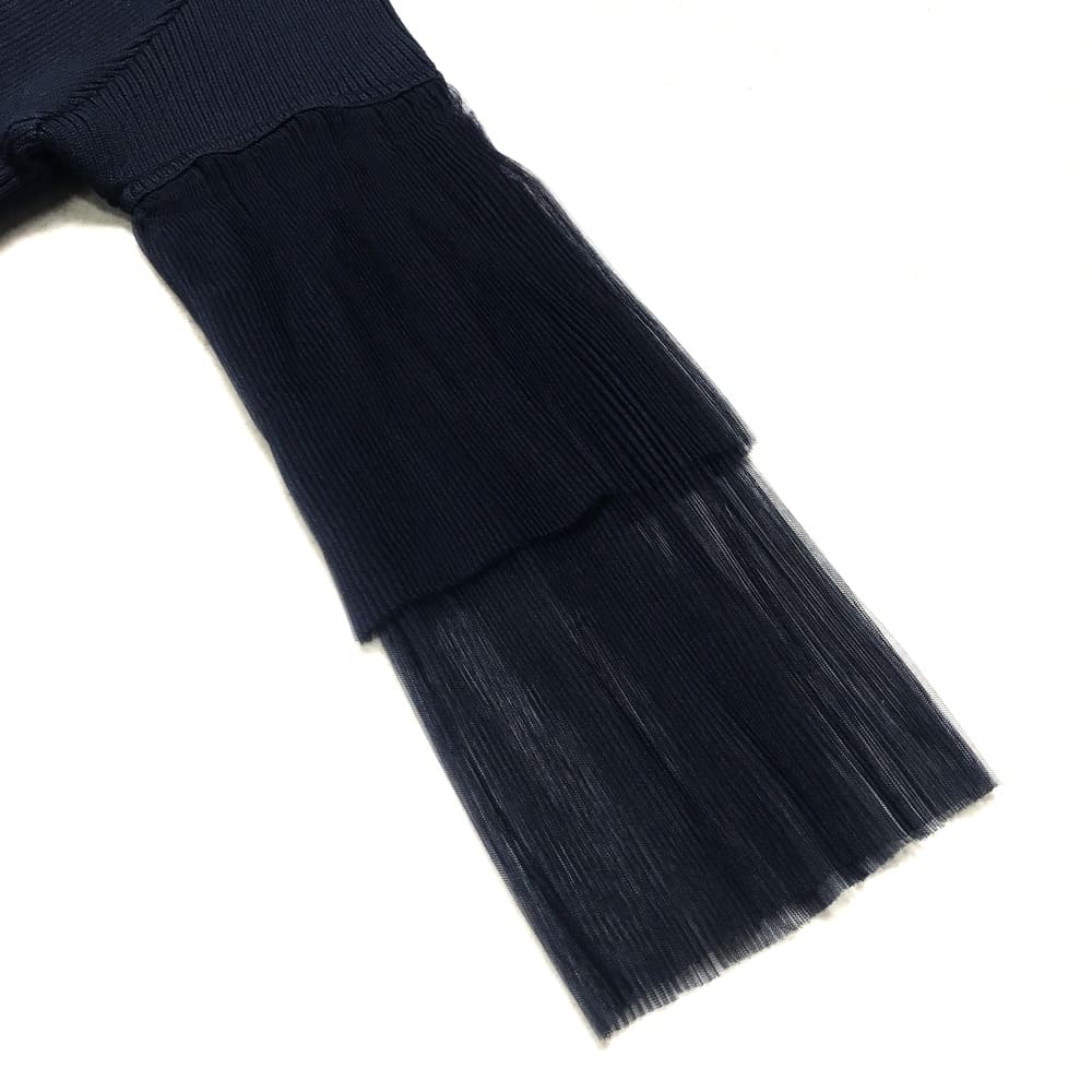 【SALE】AKIRANAKA(アキラナカ) Tiia tulle sleeve knit dress