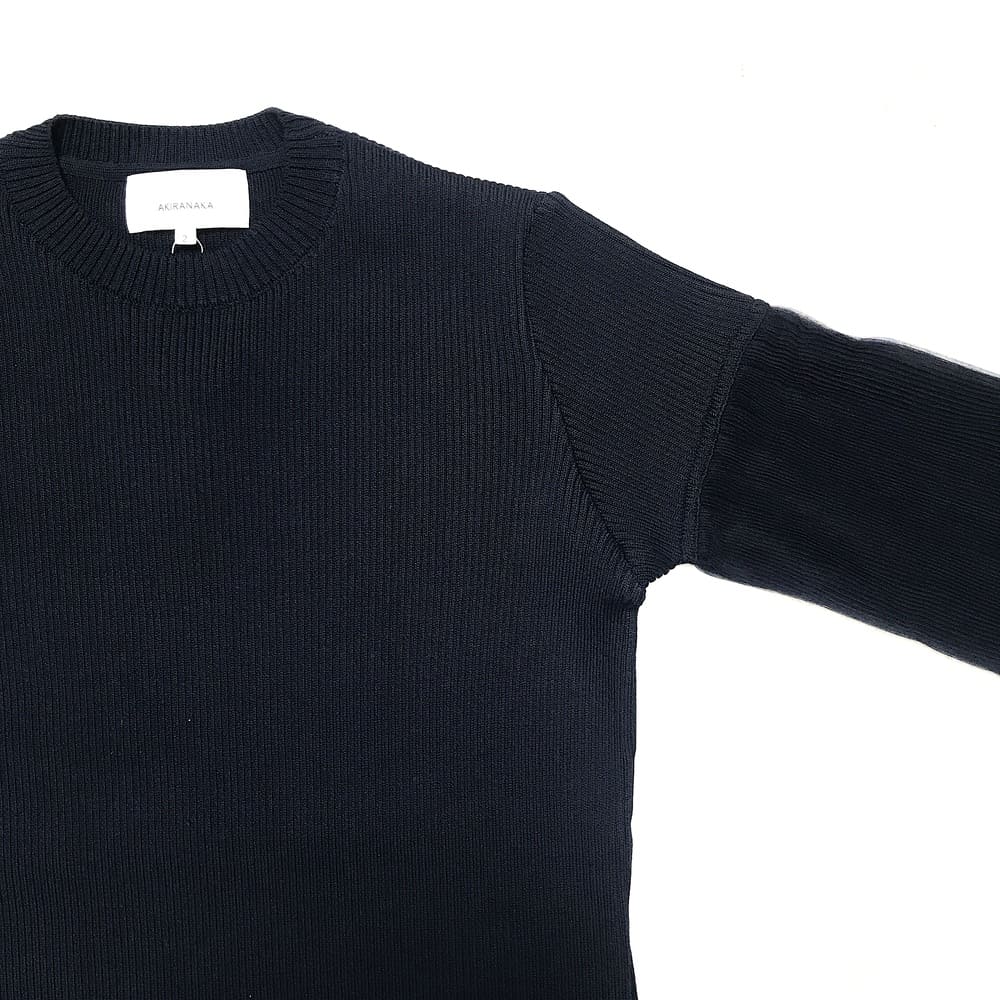 【SALE】AKIRANAKA(アキラナカ) Tiia tulle sleeve knit dress