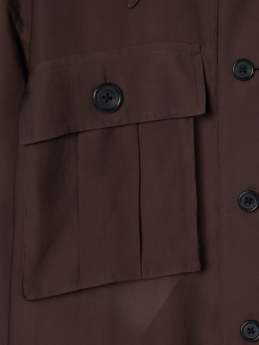 【SALE】INSCRIRE(アンスクリア) Sheer Satin Millitary Jacket