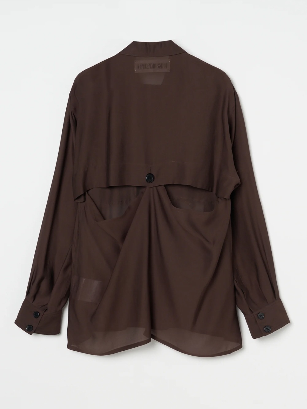 【SALE】INSCRIRE(アンスクリア) Sheer Satin Millitary Jacket
