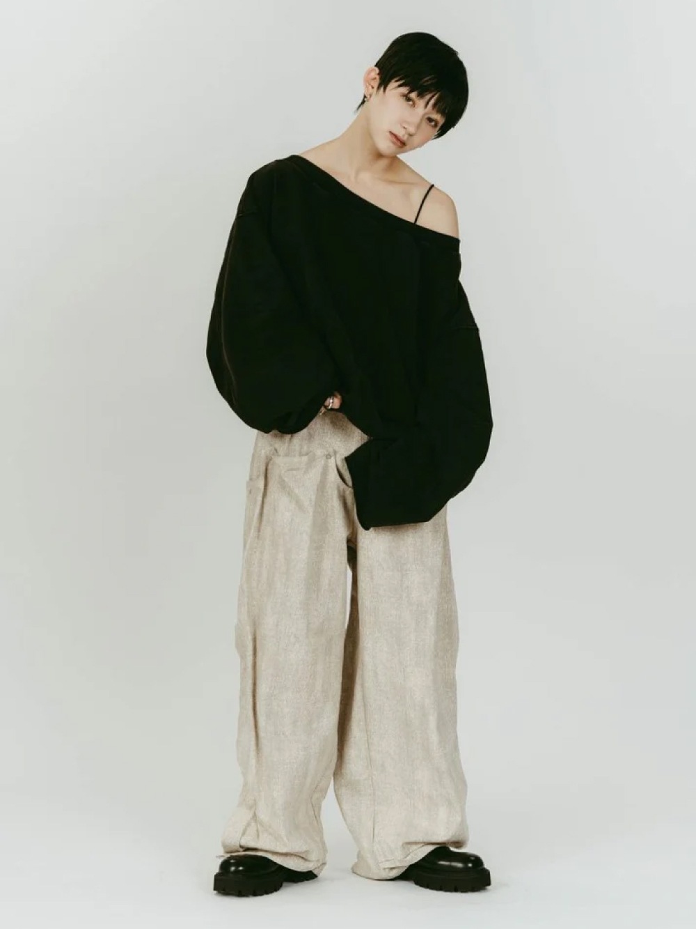 Knuth Marf(クヌースマーフ) off shoulder vintage sweat - COLDBECK