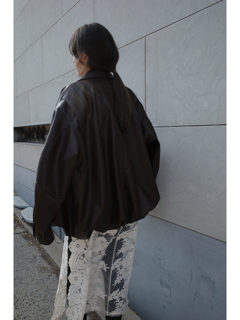 CLANE(クラネ) FAKE LEATHER BALLOON JACKET - COLDBECK ONLINE