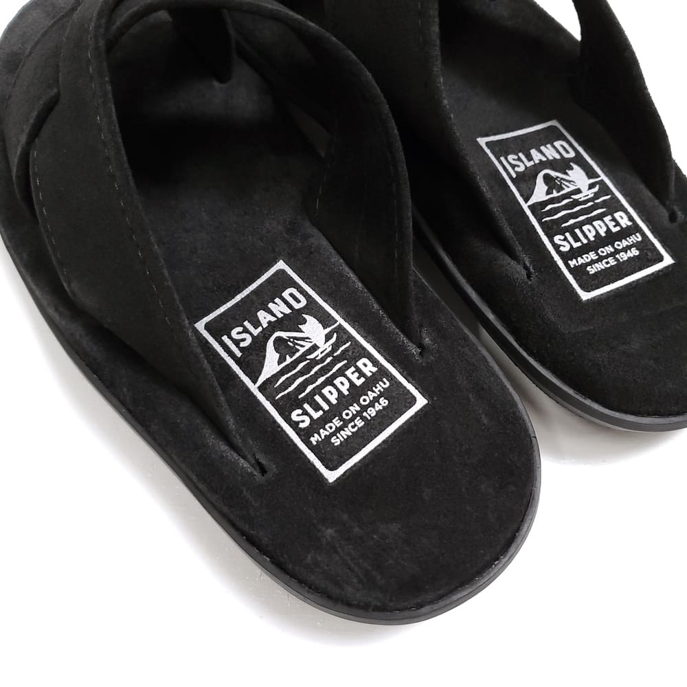 美品 ISLAND SLIPPER BLACK × BLACK サイズ8