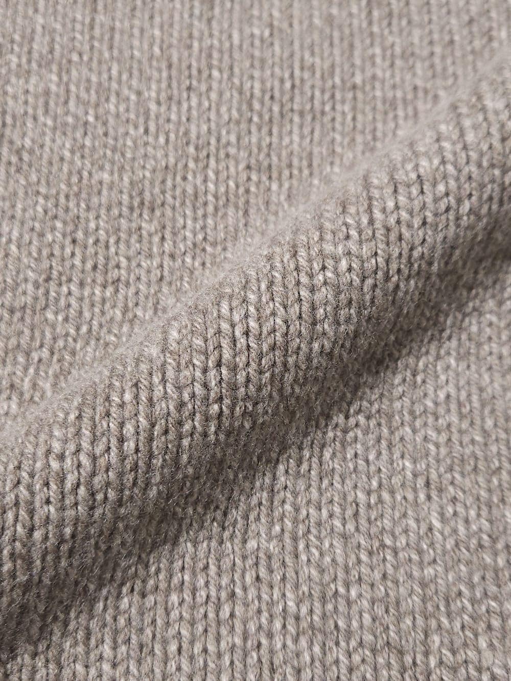 SLOANEスローン 3G ジーロンラム×カシミヤ ドロップショルダー ブラウン SLOANE(スローン) 3G ジーロンラム×カシミヤ ドロップショルダー