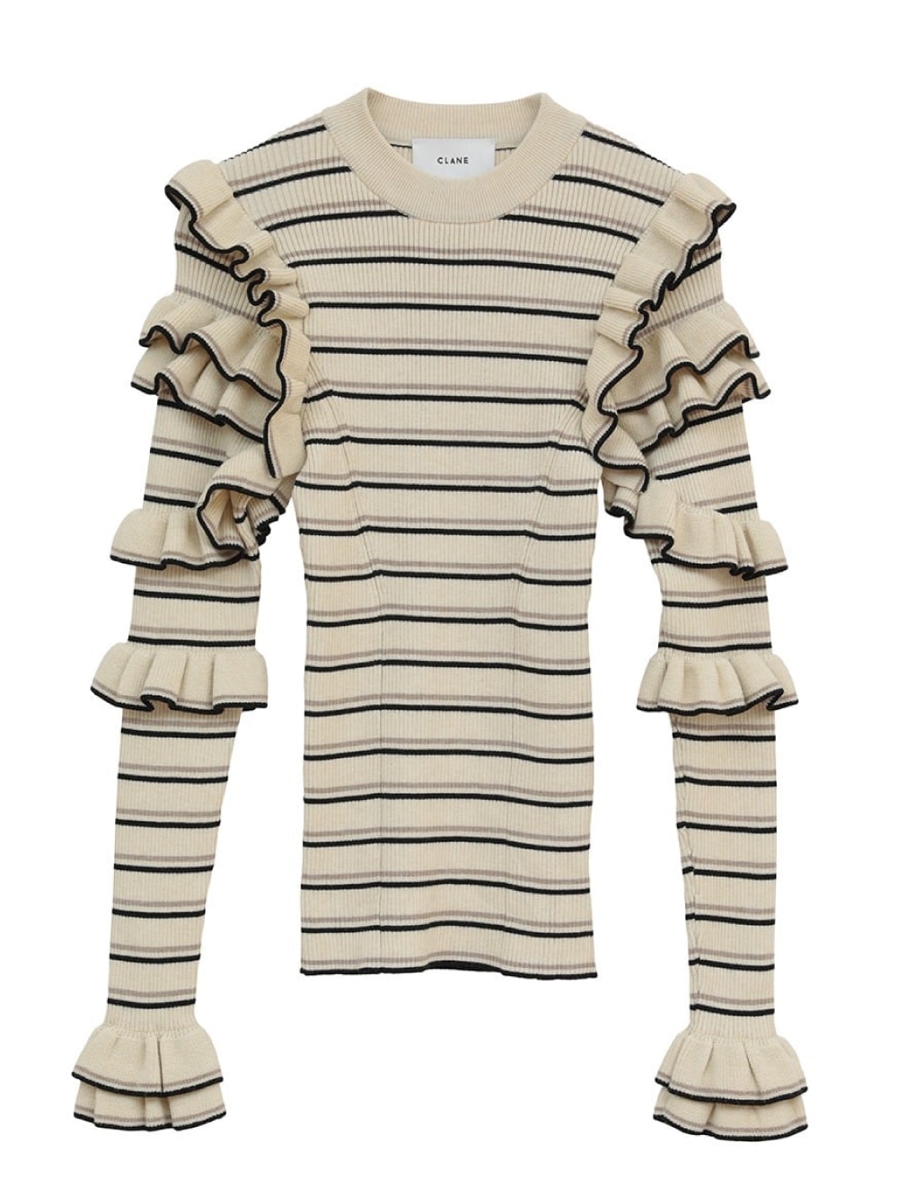 CLANE(クラネ) FRILL SLEEVE KNIT TOPS - COLDBECK ONLINE（コール