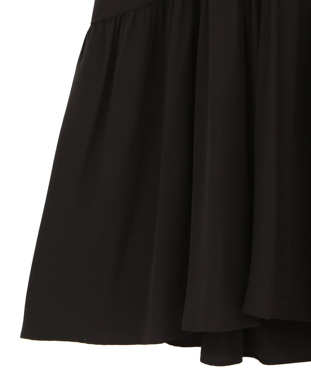 【SALE】CLANE(クラネ) CURVE LINE TIERED SKIRT