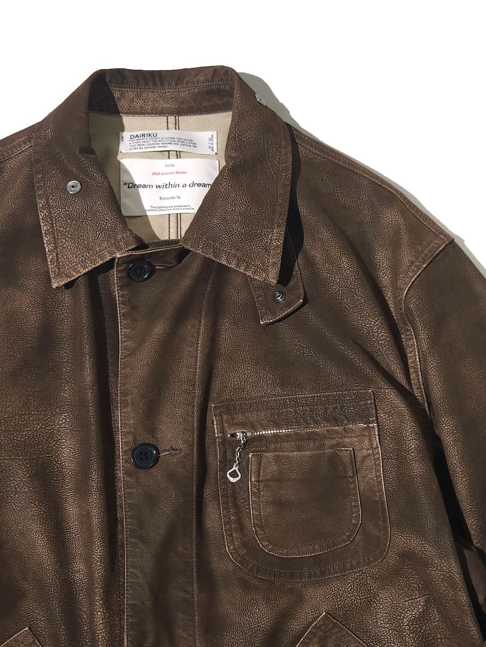 【SALE】DAIRIKU(ダイリク) Artifical Leather Hunting Jacket