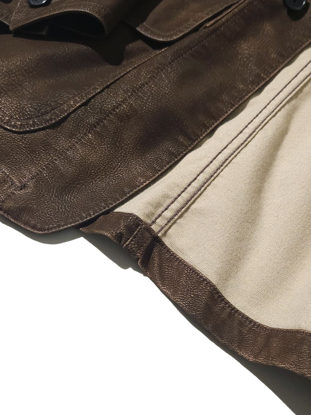 【SALE】DAIRIKU(ダイリク) Artifical Leather Hunting Jacket