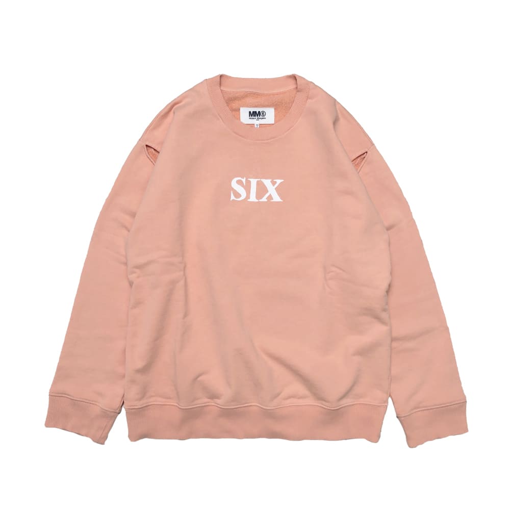 MM6 Maison Margiela ピンク スウェット SALE】MM6 Maison Margiela(エムエムシックスメゾンマルジェラ) ロゴ