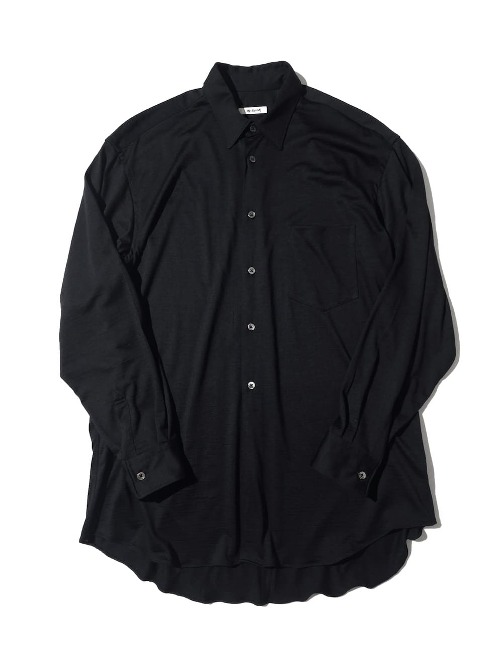 【SALE】INTERIM(インテリム) EXTRA FINE MERINO WOOL JERSEY L/S REGULAR COLLAR SHIRT