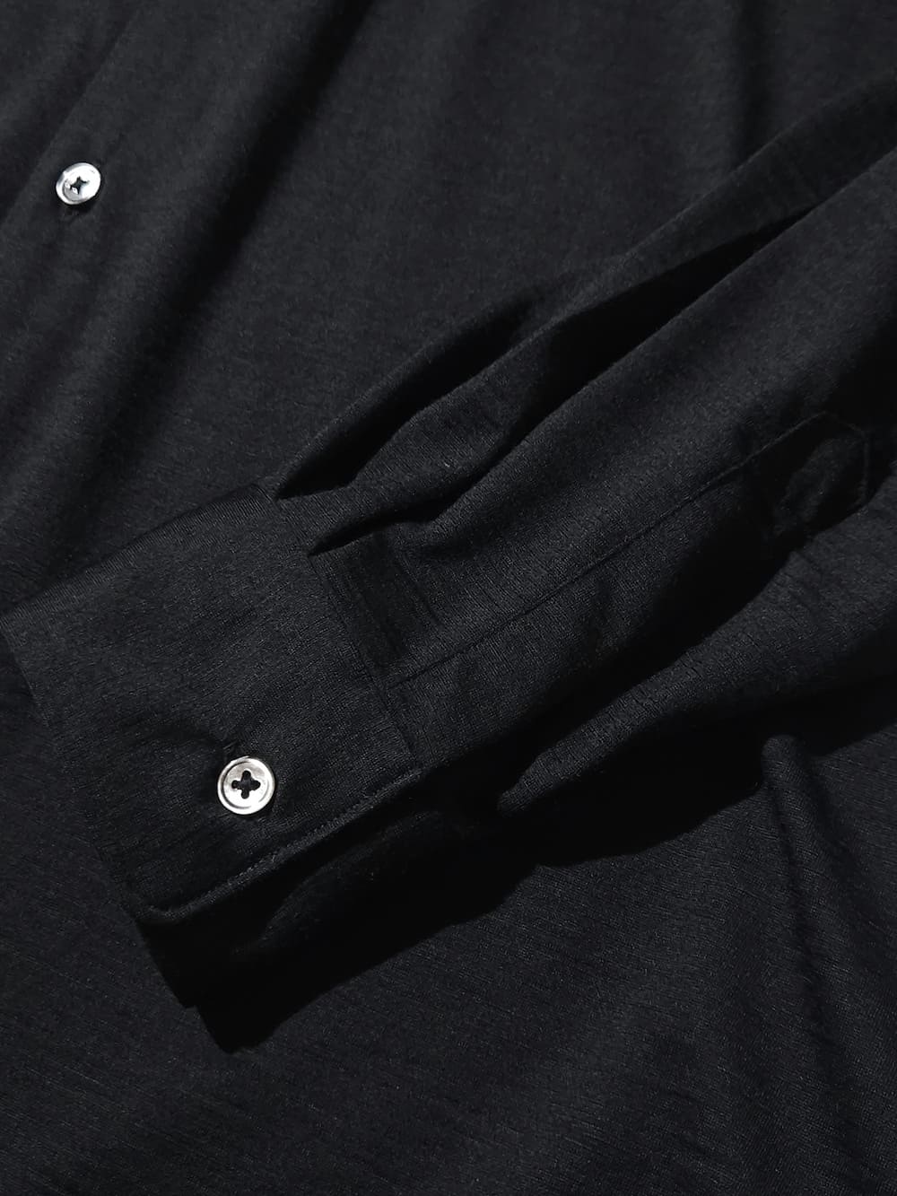 【SALE】INTERIM(インテリム) EXTRA FINE MERINO WOOL JERSEY L/S REGULAR COLLAR SHIRT