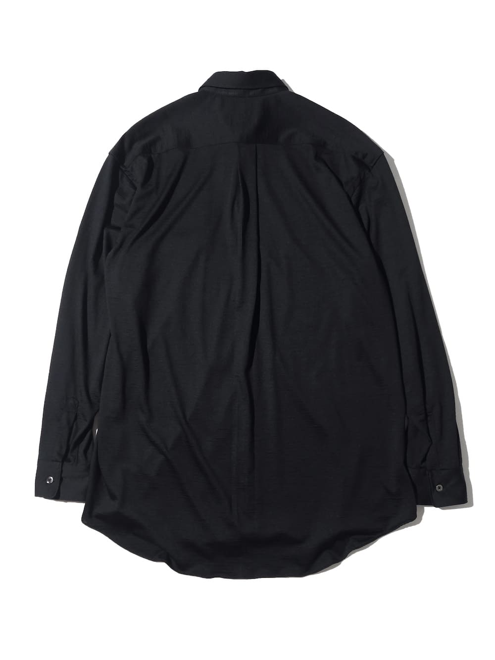 【SALE】INTERIM(インテリム) EXTRA FINE MERINO WOOL JERSEY L/S REGULAR COLLAR SHIRT