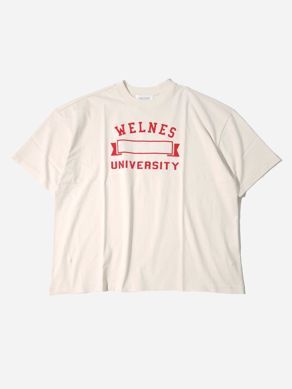 【SALE】INSCRIRE(アンスクリア) Wellness University Loose Fit Tee