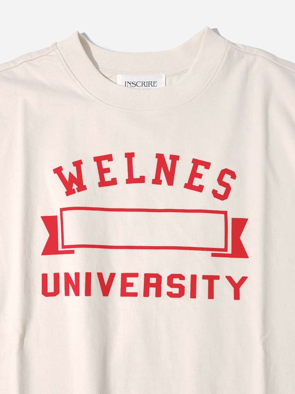 【SALE】INSCRIRE(アンスクリア) Wellness University Loose Fit Tee