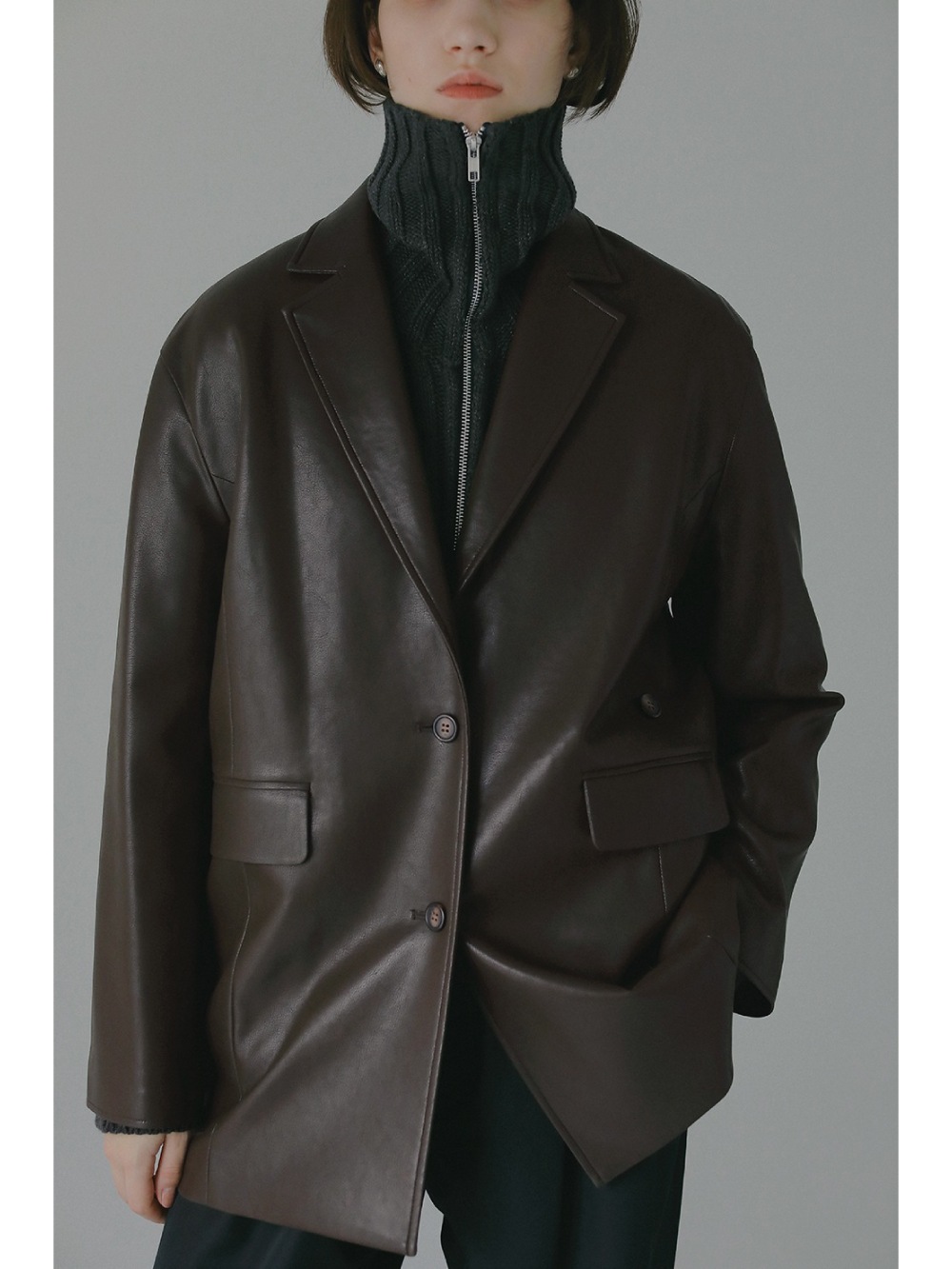 MANOF(マノフ) MINIMAL LEATHER JACKET - COLDBECK ONLINE（コール