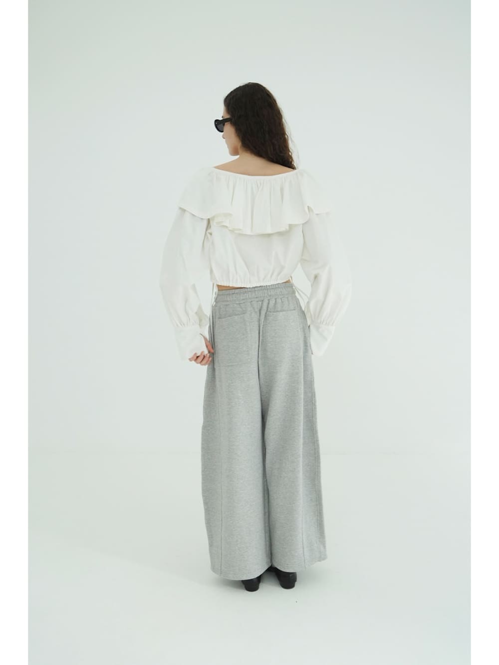 【SALE】CLANE(クラネ) FRILL COLLAR SHORT BLOUSE