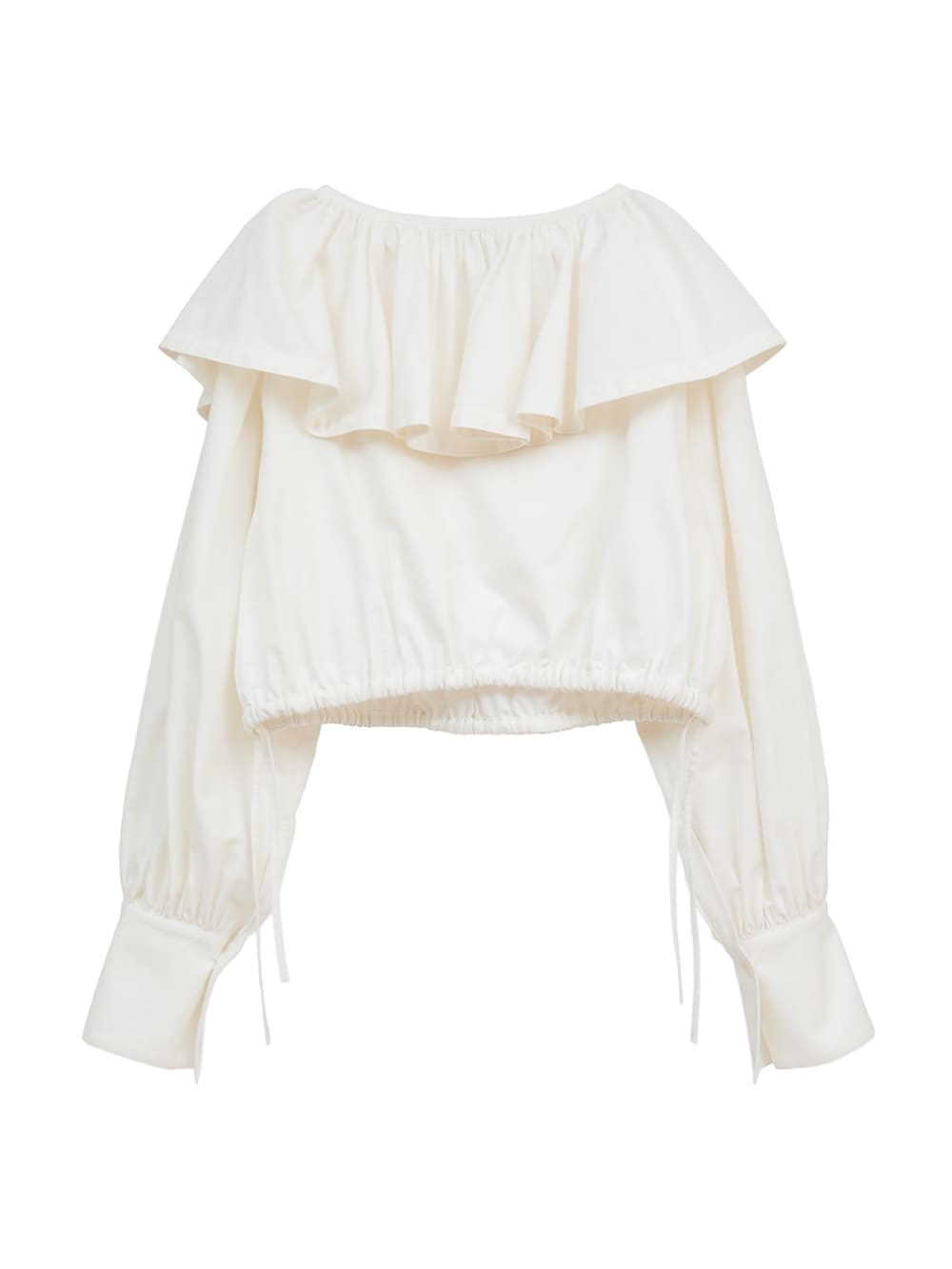 【SALE】CLANE(クラネ) FRILL COLLAR SHORT BLOUSE