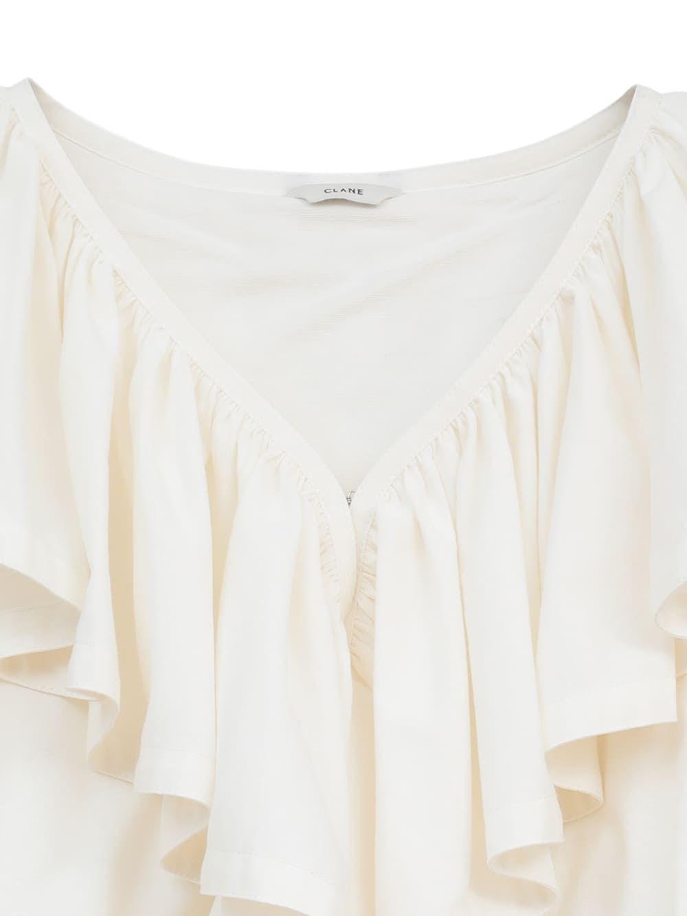 【SALE】CLANE(クラネ) FRILL COLLAR SHORT BLOUSE