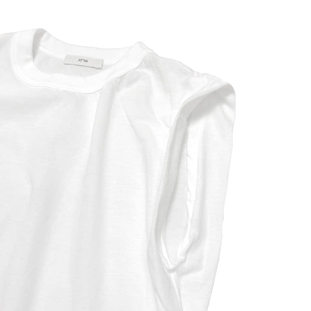 【新品】エイトン FRESCA SINGLE JERSEY TANK TOP FRESCA SINGLE JERSEY | TANK TOP – ATON | エイトン