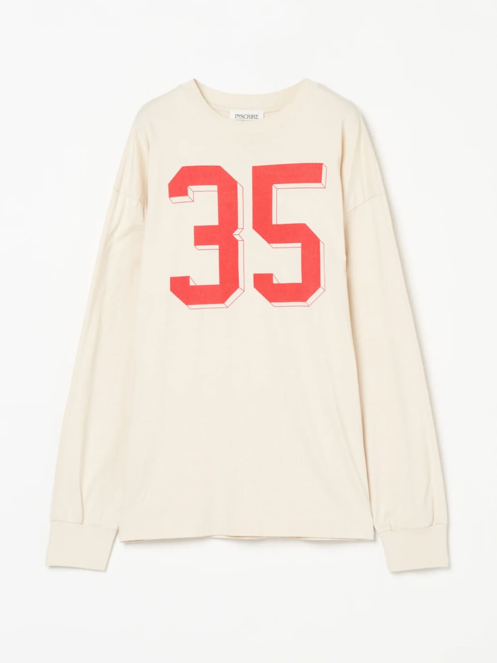【SALE】INSCRIRE(アンスクリア) No35 Long Sleeve Loose Fit