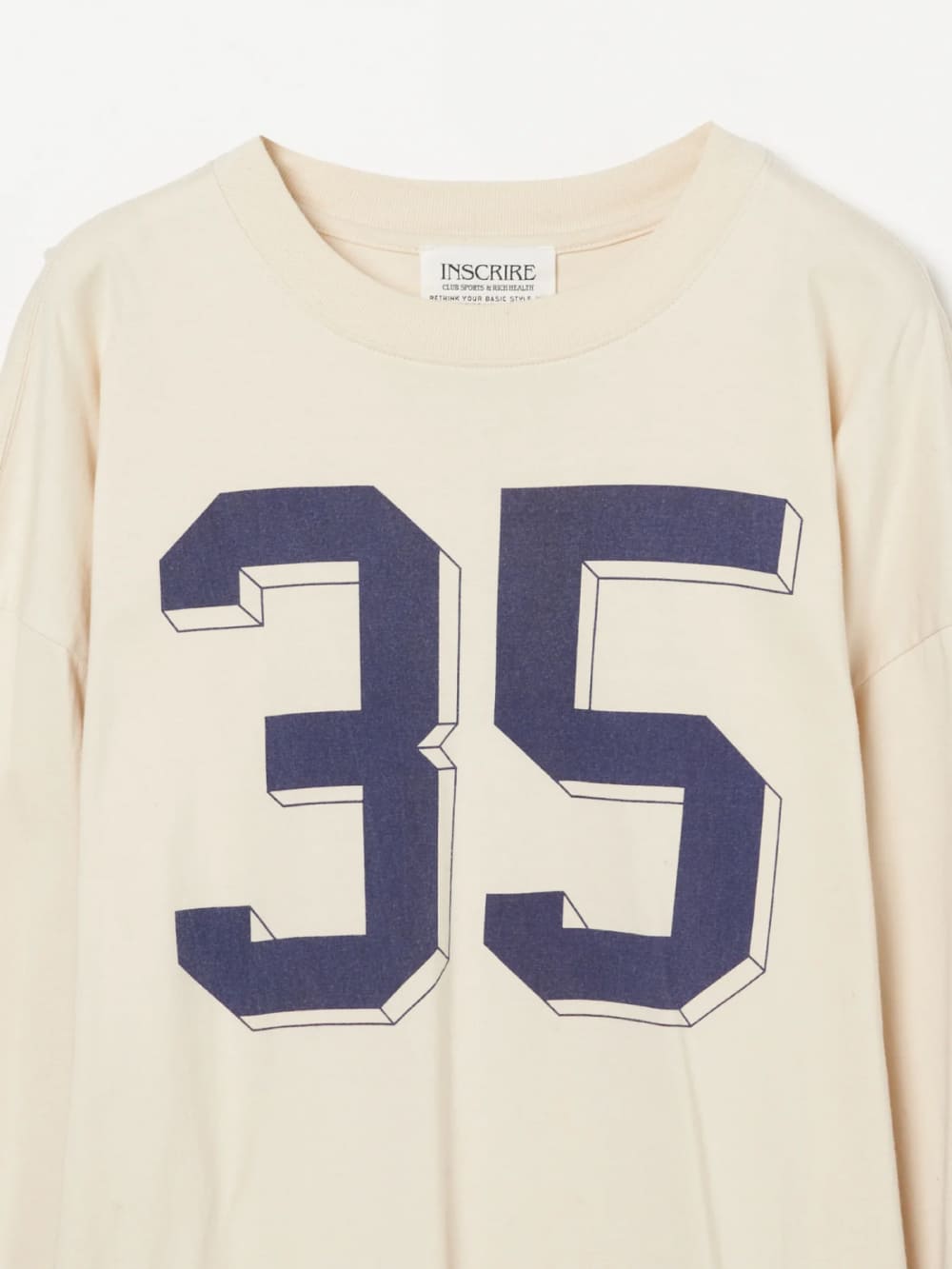 【SALE】INSCRIRE(アンスクリア) No35 Long Sleeve Loose Fit