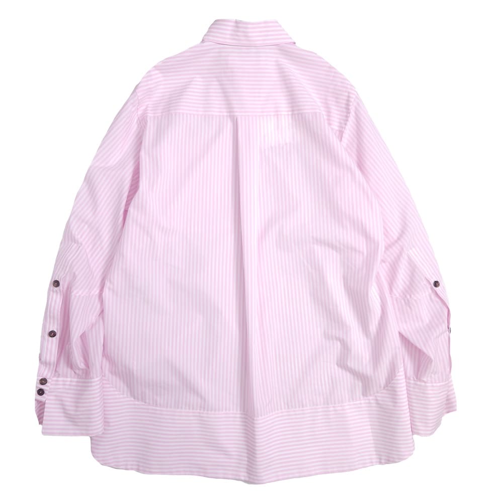 ENFOLD(エンフォルド) STRIPE SOLID-SLEEVE SHIRT - COLDBECK