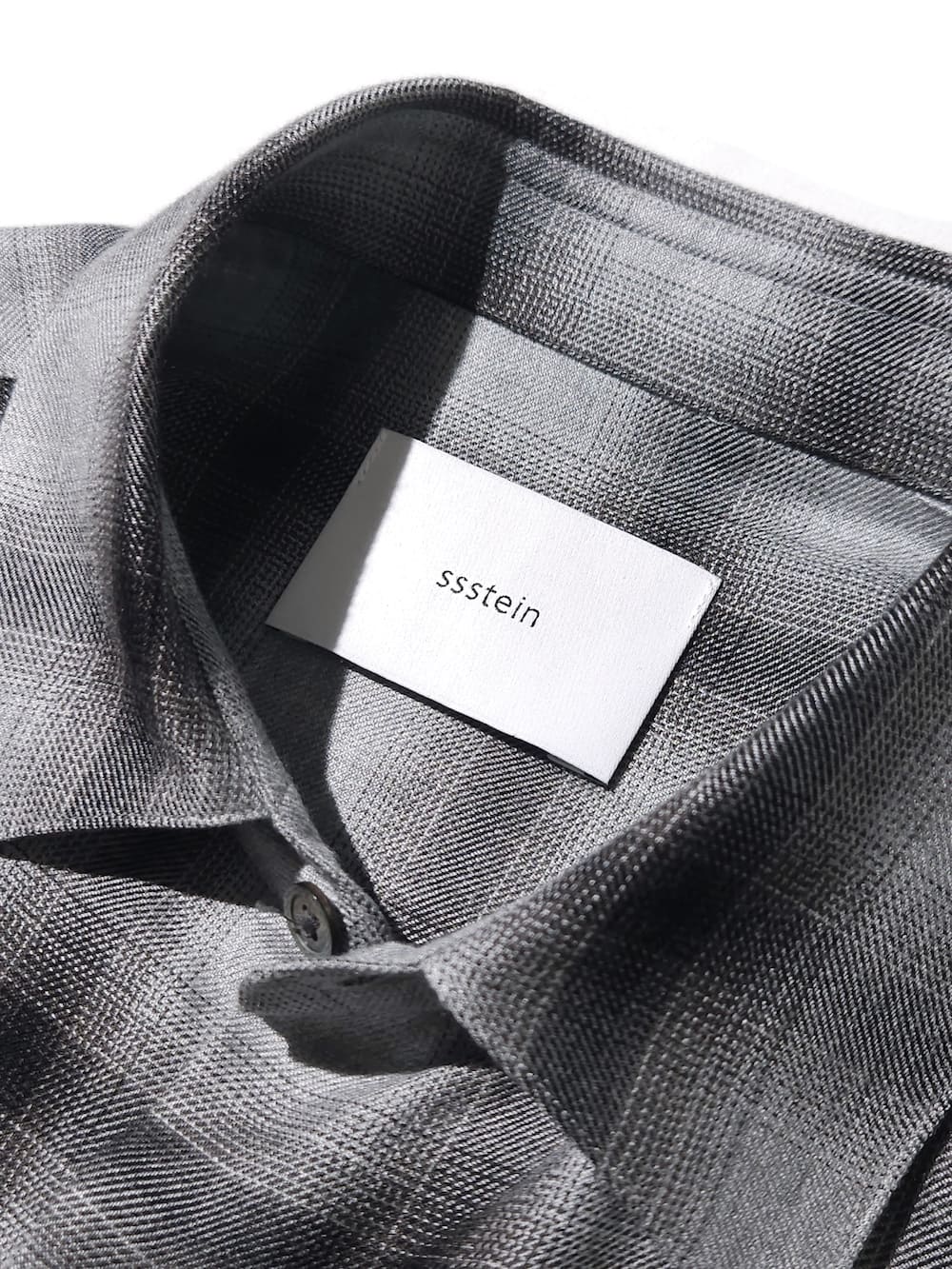 ssstein(シュタイン) RAYON/LYOCELL CHECK OVERSIZED DOWN PAT SHIRT