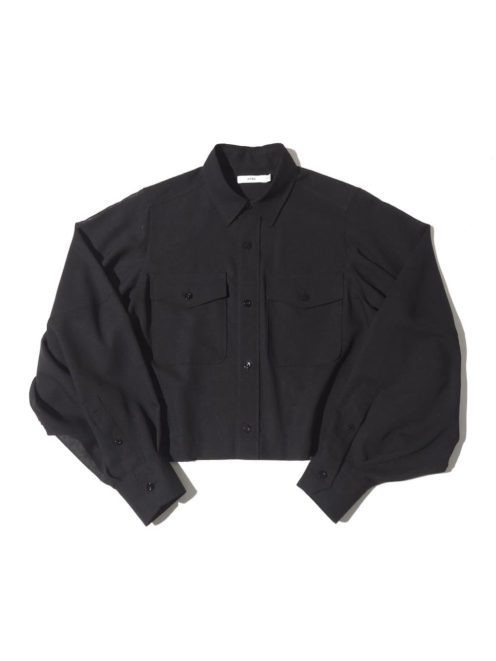 HYKE(ハイク) T/W VOILE BALLOON SLEEVE CROPPED SHIRT - COLDBECK