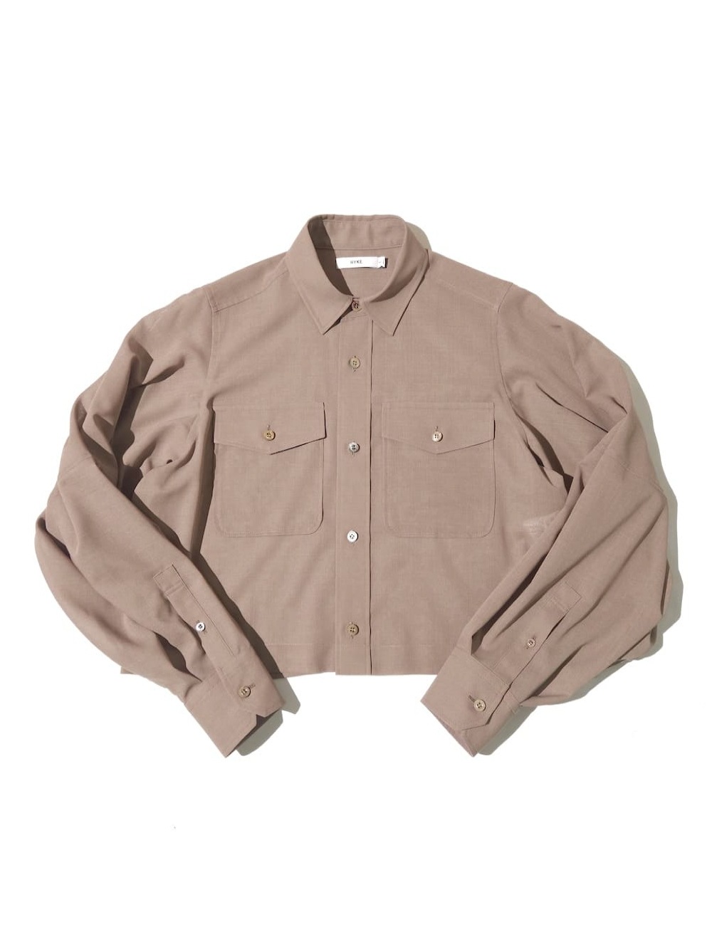 HYKE(ハイク) T/W VOILE BALLOON SLEEVE CROPPED SHIRT - COLDBECK