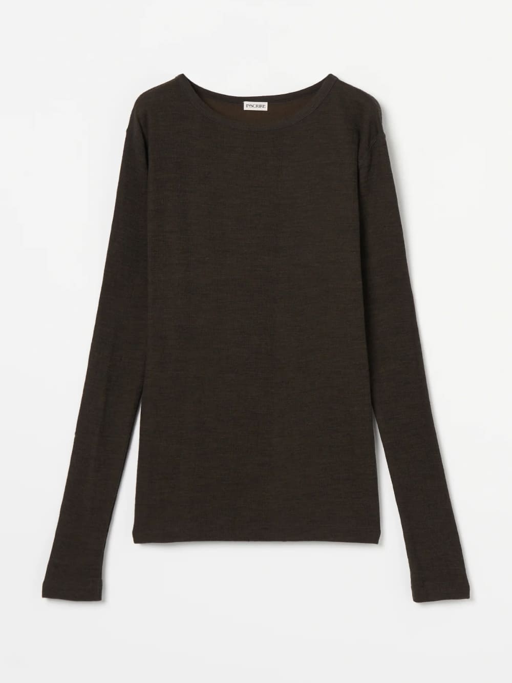 【SALE】INSCRIRE(アンスクリア) Plating Rib Layered Tee