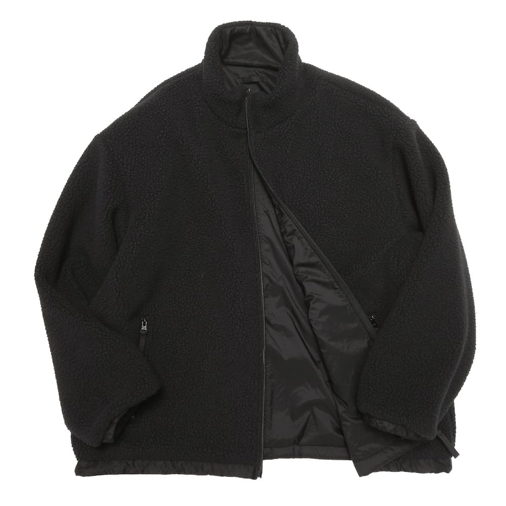 K iyo様パーリーゲイツ　ブラック蓄熱保温フリースブルゾン Porter Classic(ポータークラシック) LINER NYLON FLEECE ZIP UP
