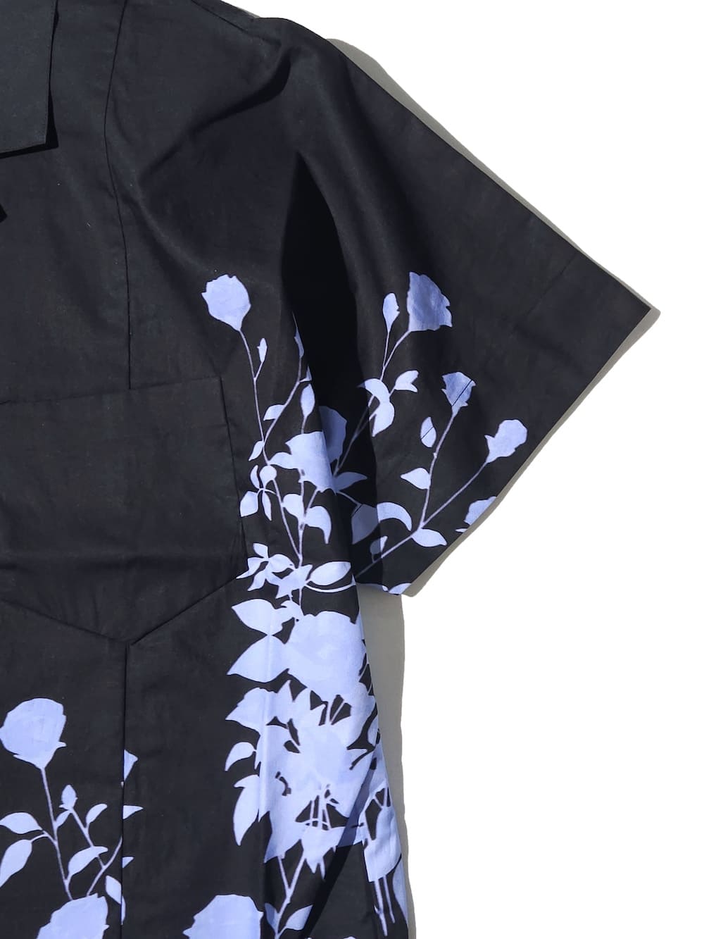 【SALE】TANAKA(タナカ) SOUTHERN FRENCH SHIRT - BK ROSE GARDEN