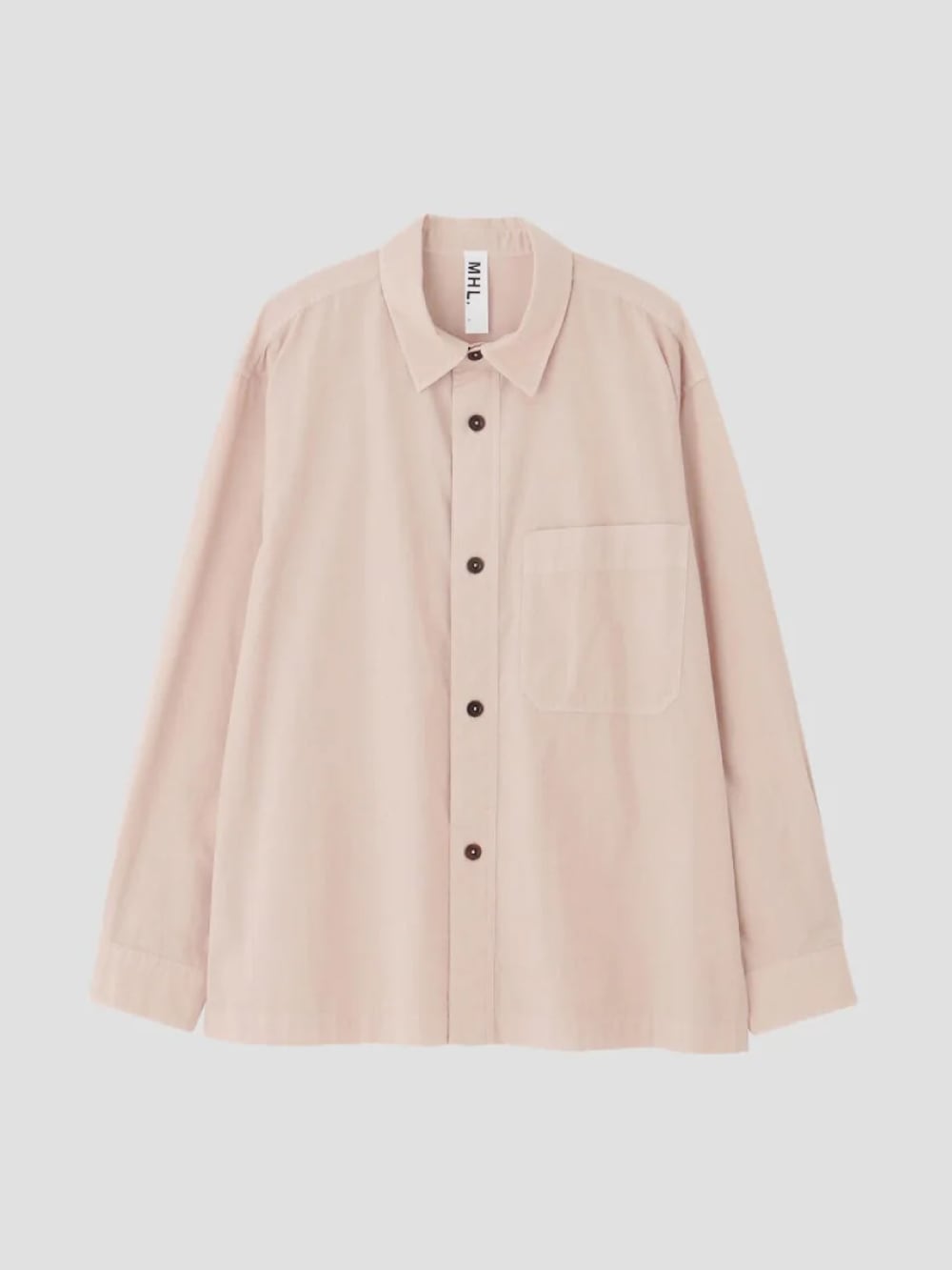 トップス MHL ORGANIC COTTON SHIRTING MHL./ORGANIC COTTON SHIRTING SHIRT (NAVY)