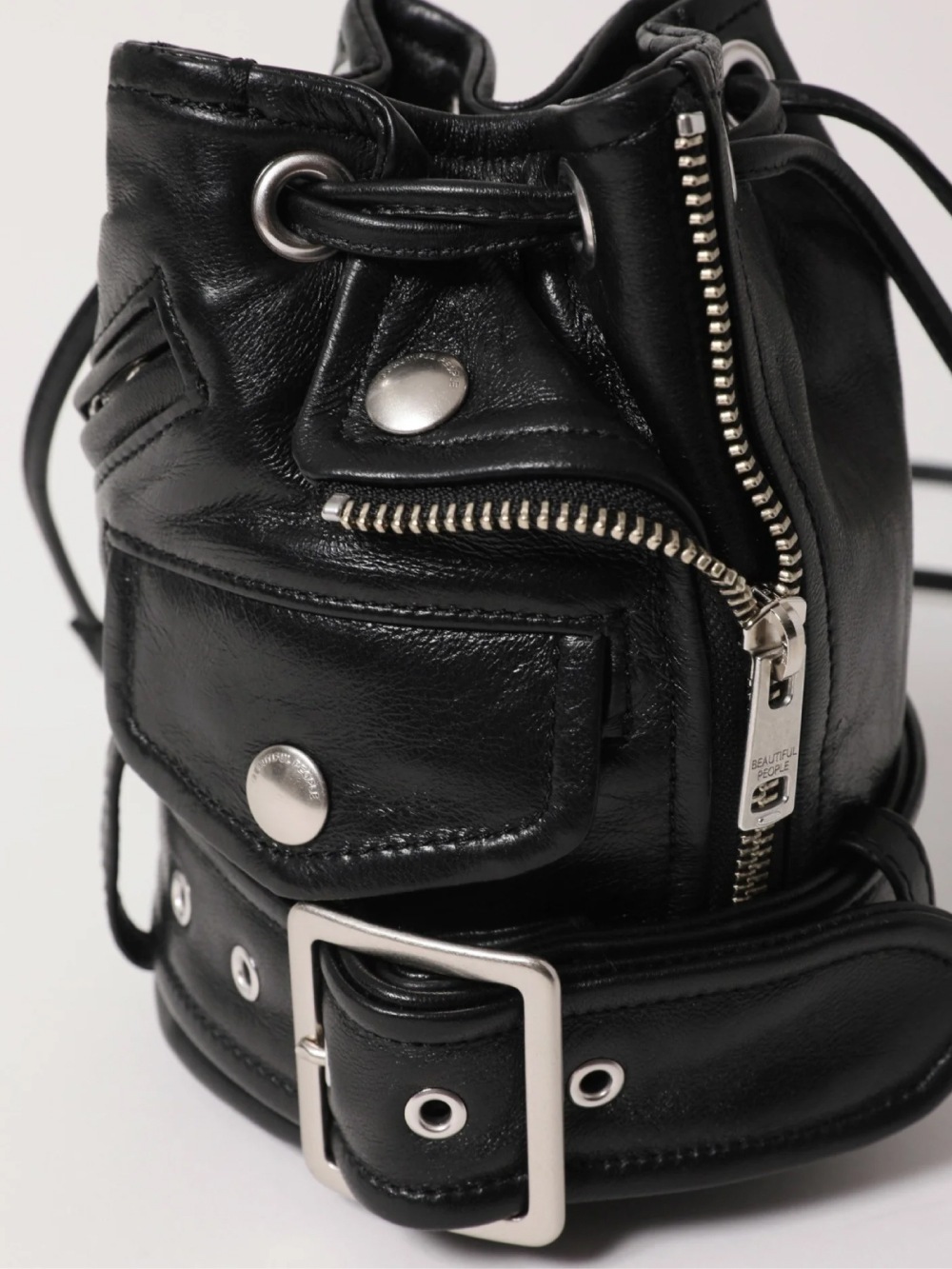 beautiful people(ビューティフルピープル) riders mini drawstring bag