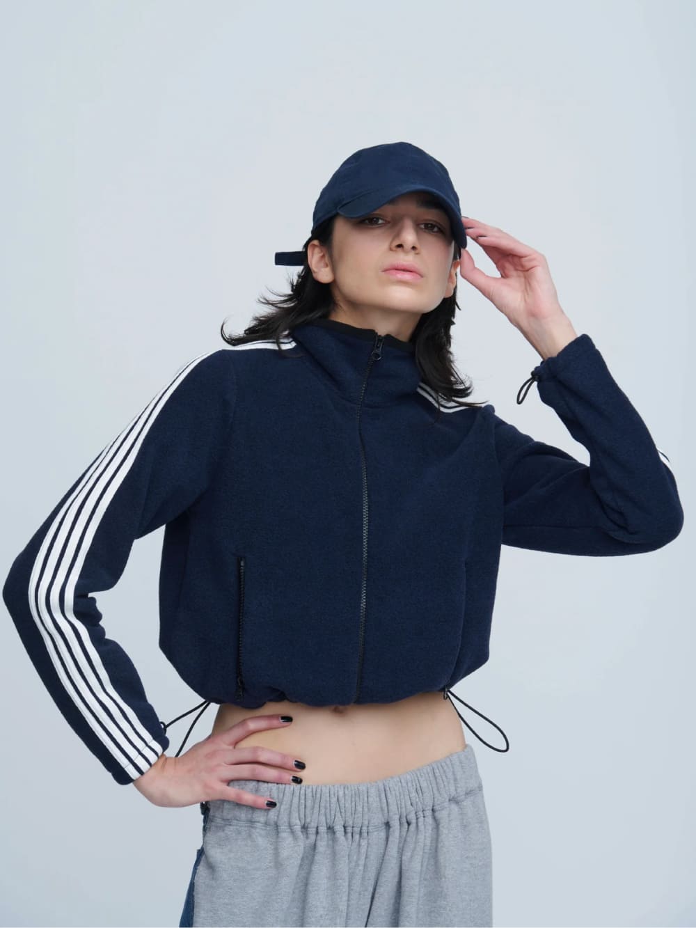 INSCRIRE(アンスクリア) Fleece Tight Fit Track Jacket