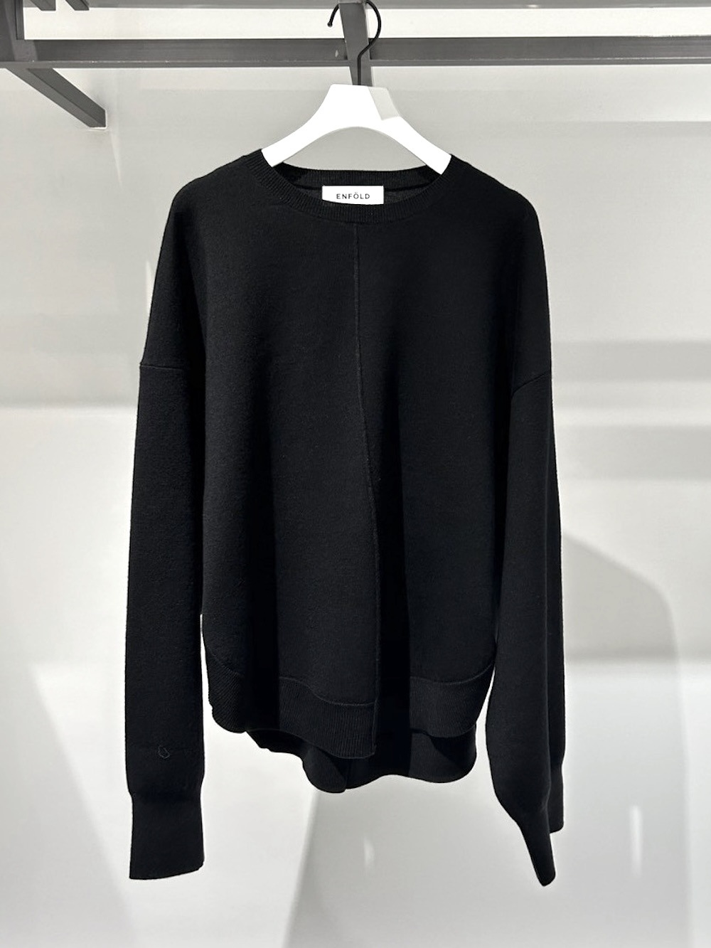 ENFOLD 長袖プルオーバー ブラック 38 ENFOLD(エンフォルド) CIRCLE PULLOVER - COLDBECK ONLINE（コール