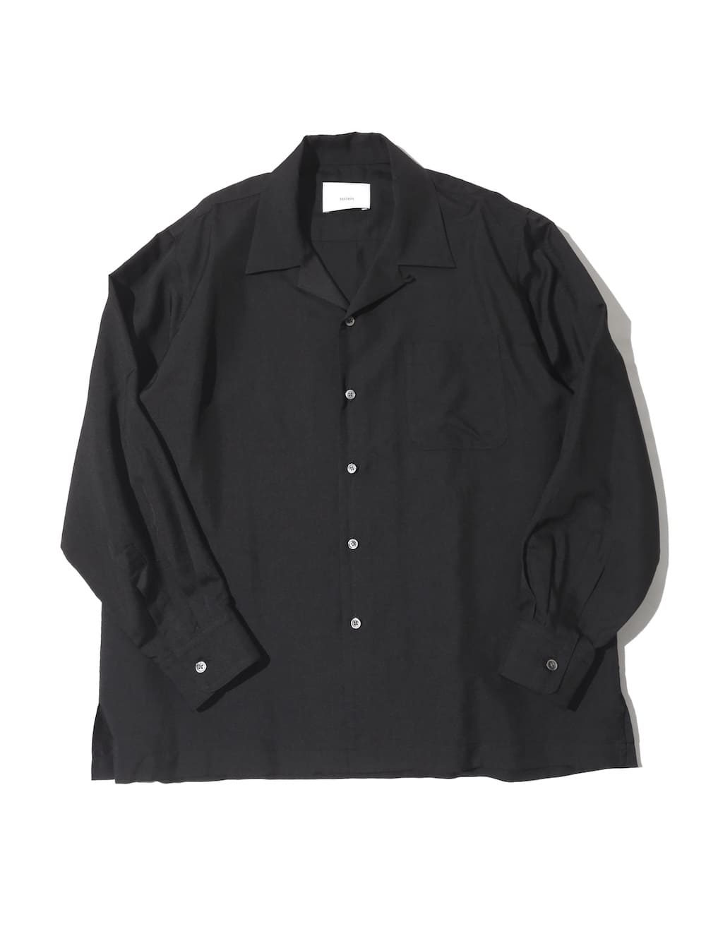 ssstein(シュタイン) SILK CUPRO TWILL OPEN COLLAR SHIRT - COLDBECK